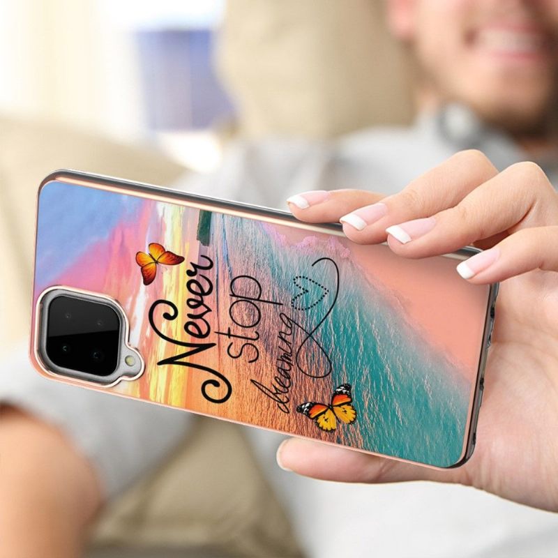 Hoesje voor Samsung Galaxy A22 4G Stop Nooit Met Dromen