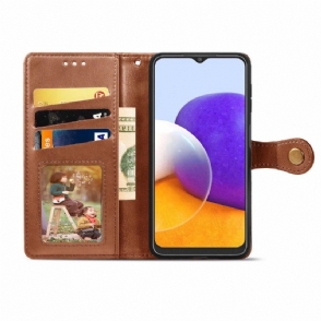 Leren Hoesje voor Samsung Galaxy A22 4G Bescherming Indila Kunstleer Kaarthouder