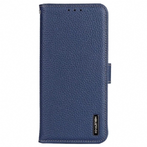 Folio-hoesje voor OnePlus 10T 5G Khazneh Lychee Leer