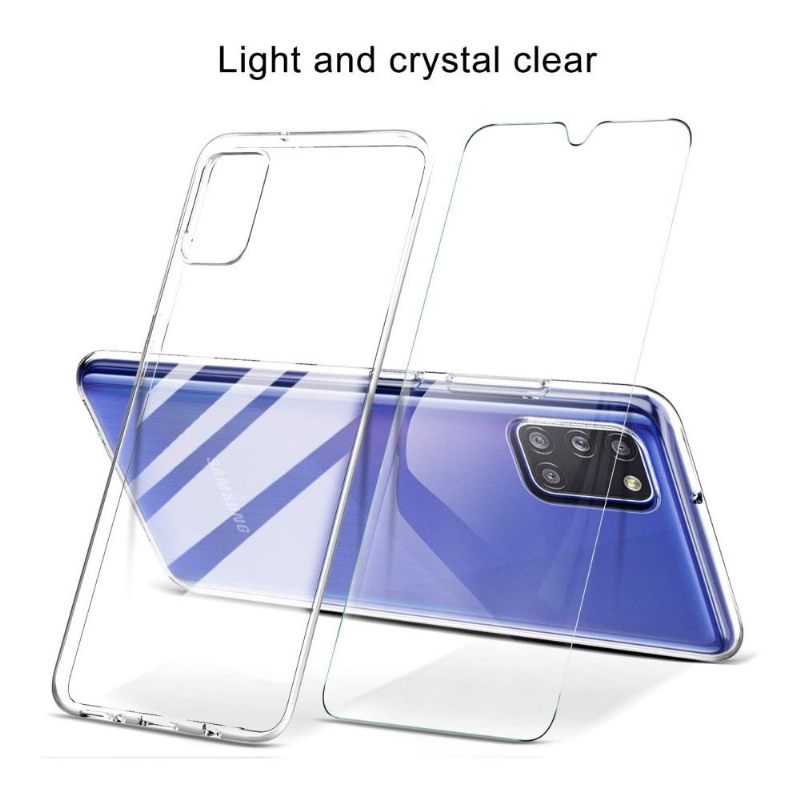 Case + Gehard Glas Beschermfolie Voor Samsung Galaxy A31