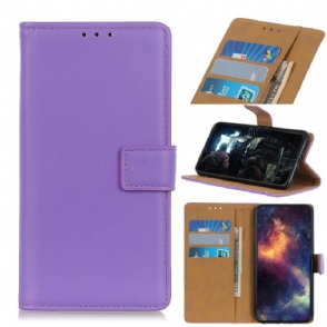 Case voor Samsung Galaxy A31 Basis Kunstleer - Paars