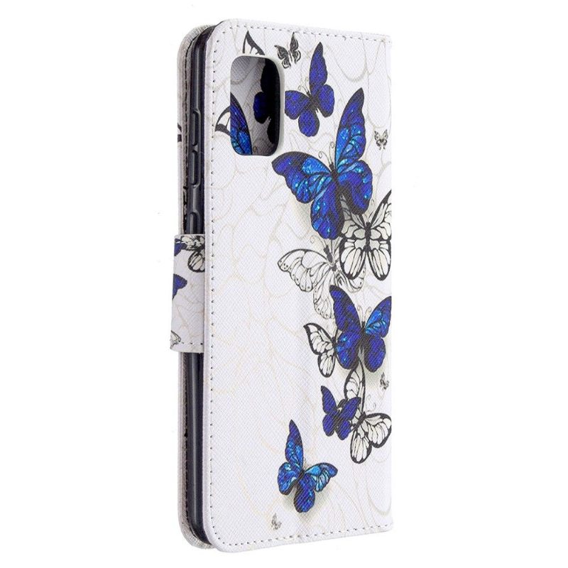 Leren Hoesje voor Samsung Galaxy A31 Bescherming Meerdere Vlinders