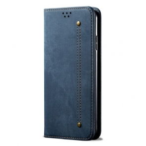 Folio-hoesje Vivo X200 Denimstof Bescherming Hoesje