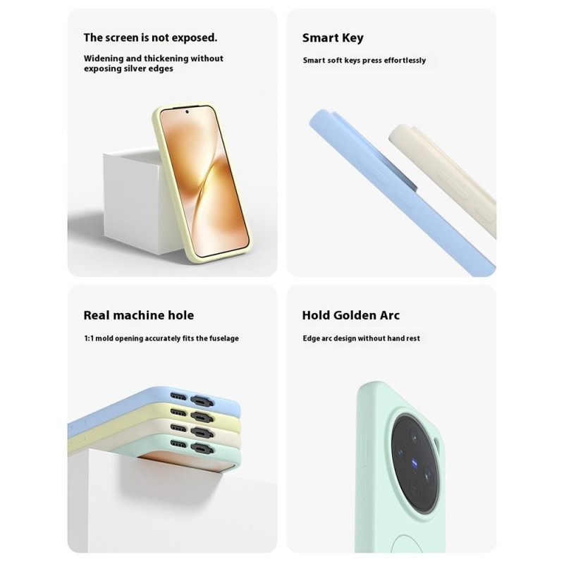 Hoesje Vivo X200 Magsafe Vloeibare Siliconen