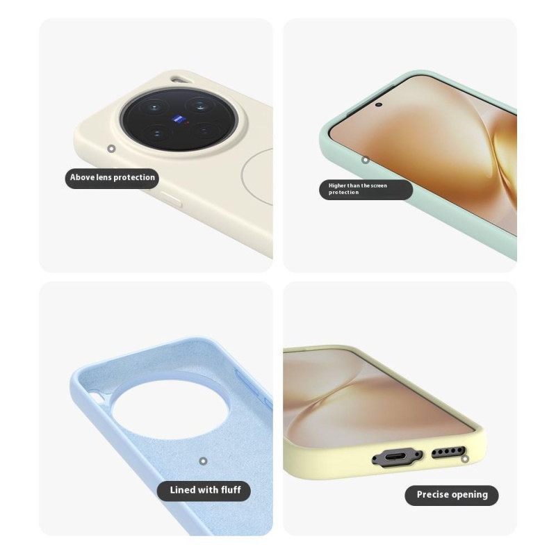 Hoesje Vivo X200 Magsafe Vloeibare Siliconen