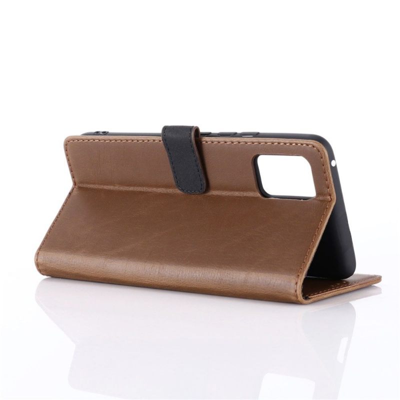 Cover voor Oppo Find X3 Pro Folio-hoesje Retro Kunstleer Folio