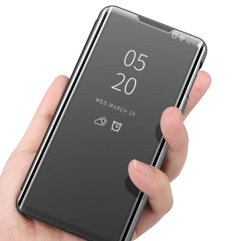 Hoesje voor Oppo Find X3 Pro Anti-fall Folio-hoesje Spiegeleffect