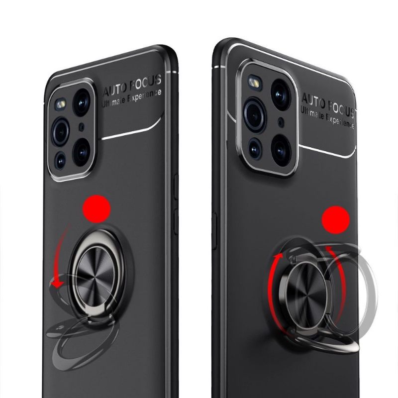 Hoesje voor Oppo Find X3 Pro Anti-fall Siliconen Met Roterende Ondersteuning