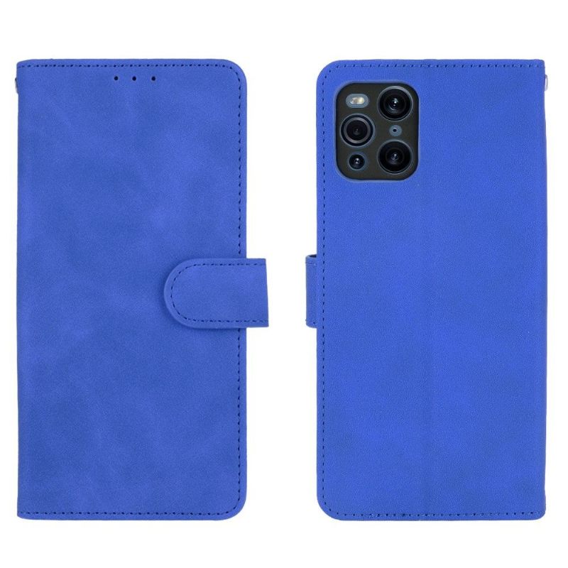 Leren Hoesje voor Oppo Find X3 Pro Zachte Aanraking