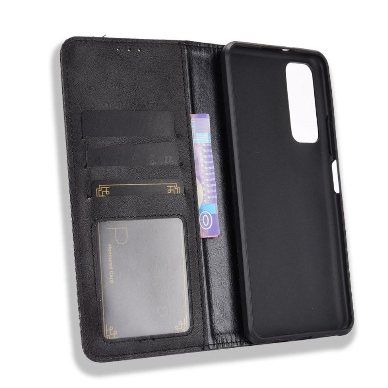 Flip Case voor Huawei P Smart 2021 Leer In Cirénius-stijl