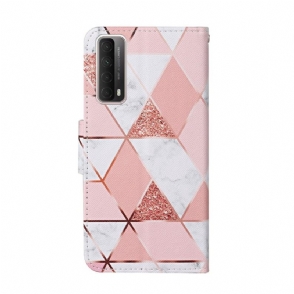 Folio-hoesje voor Huawei P Smart 2021 Chique Geometrie