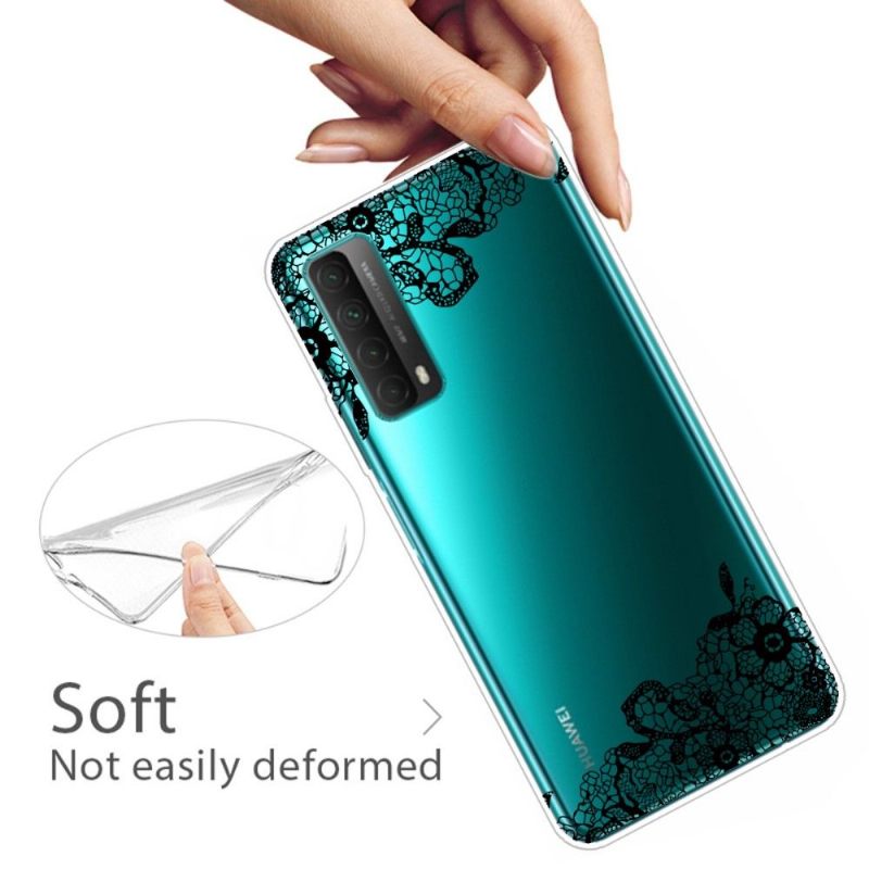 Hoesje voor Huawei P Smart 2021 Bloemenkant