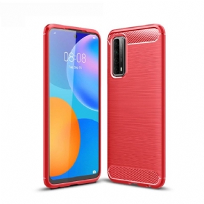 Hoesje voor Huawei P Smart 2021 Flexibel Geborsteld Effect