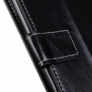 Leren Hoesje voor Huawei P Smart 2021 Bescherming Luxe Stiksels Met Leereffect