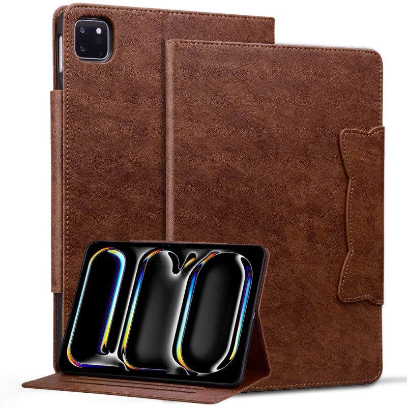 Bescherming Hoesje iPad Pro 13 (2025) Magnetische Sluiting Met Kattendesign