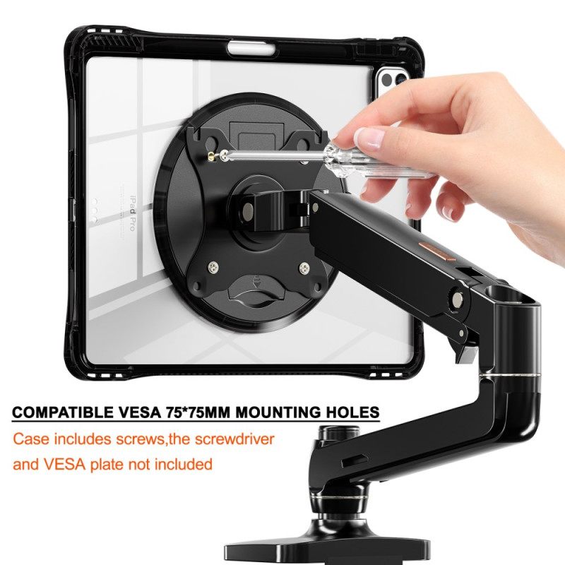 Case Hoesje iPad Pro 13 (2025) Telefoonhoesje Transparant Met Standaard