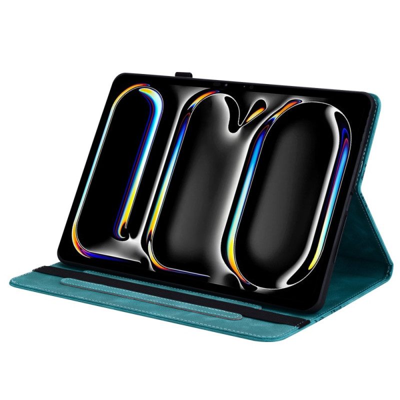 Cover iPad Pro 13 (2025) Hartvormig Suède-effect