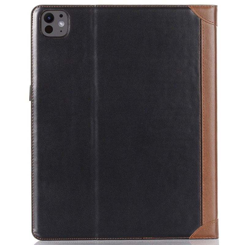 Hoesje Case iPad Pro 13 (2025) Telefoonhoesje Tweekleurig Kunstleer