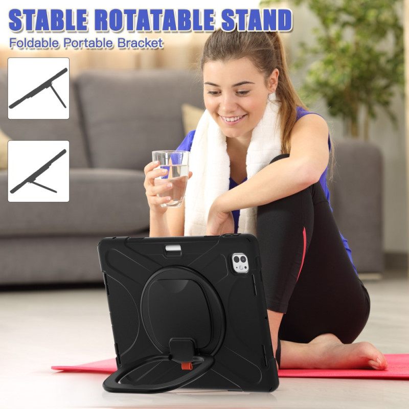 Hoesje iPad Pro 13 (2025) Draaibare Standaard En Handgreep Bescherming Hoesje