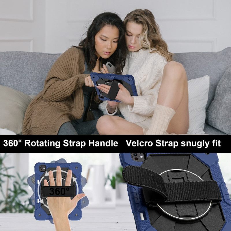 Hoesje iPad Pro 13 (2025) Handriem En Schouderband Bescherming Hoesje