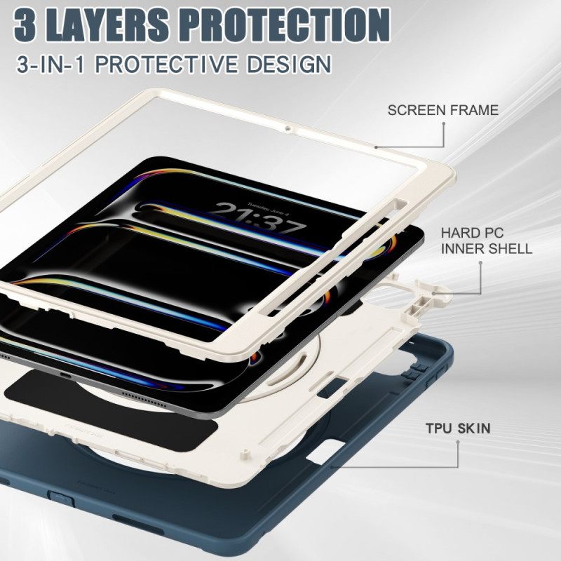 Hoesje iPad Pro 13 (2025) Handvat En Stylushouder