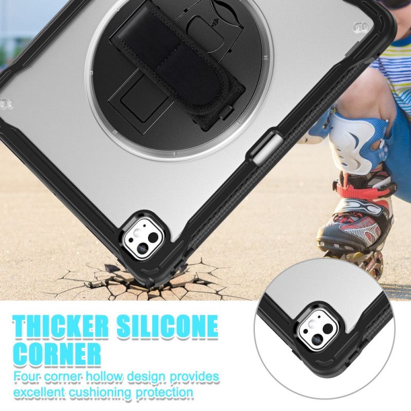 Hoesje iPad Pro 13 (2025) Standaard En Draaibare Handriem Bescherming Hoesje