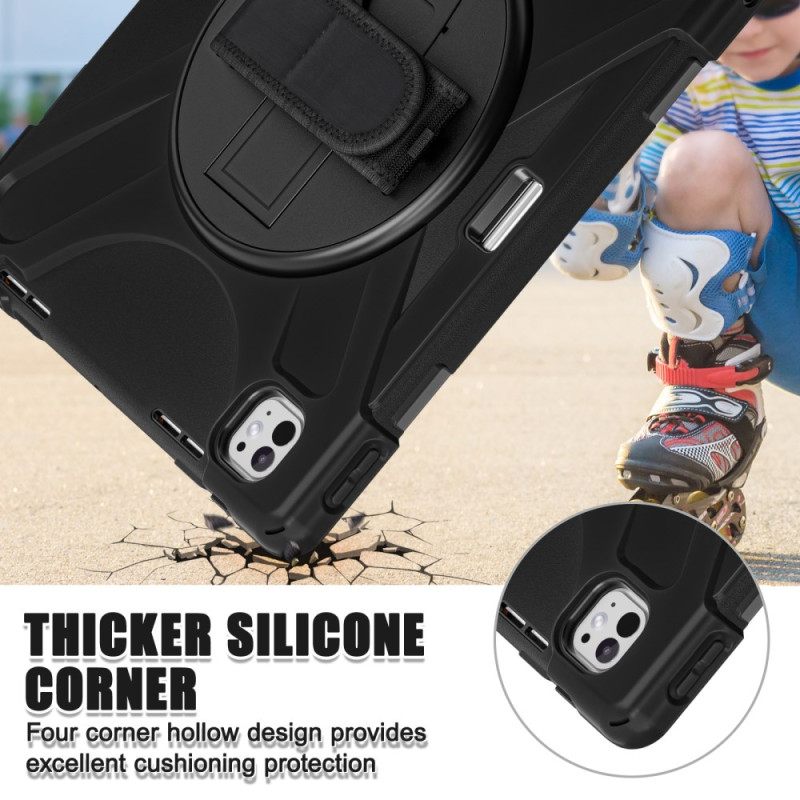 Hoesje iPad Pro 13 (2025) Stylushouder En Schouderriem Bescherming Hoesje