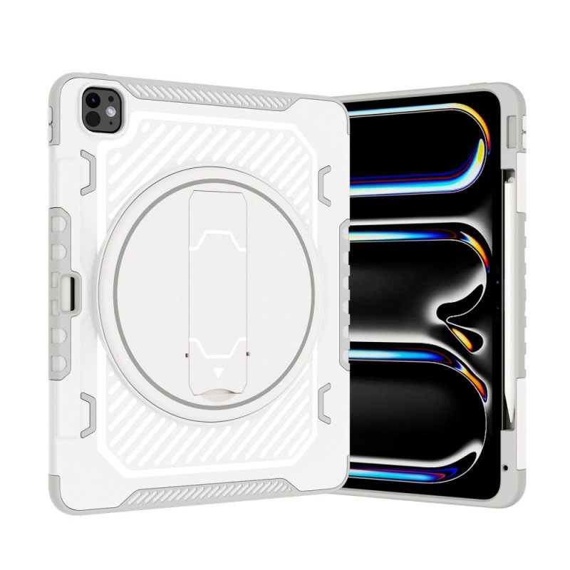 Hoesje iPad Pro 13 (2025) Stylushouder En Verstelbare Standaard Bescherming Hoesje