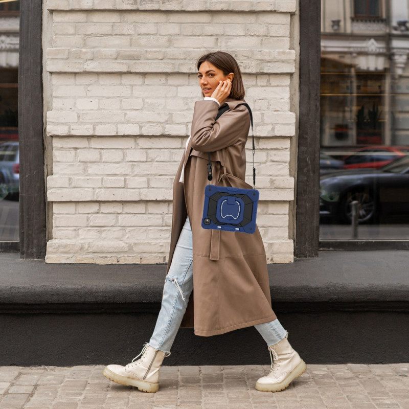 Hoesje iPad Pro 13 (2025) Tweekleurige Standaard En Schouderriem