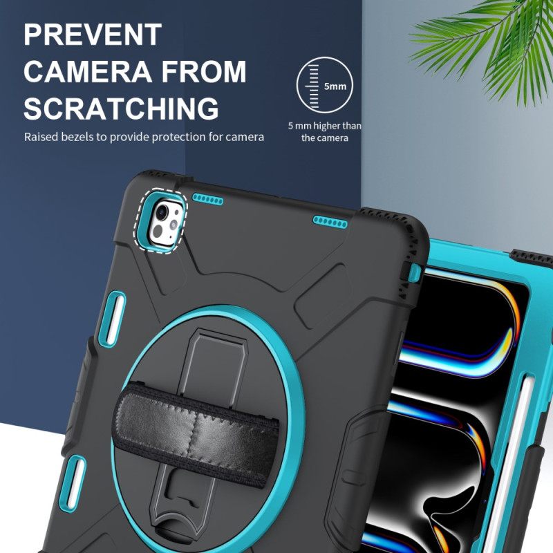 Hoesje iPad Pro 13 (2025) Ultra-resistente Standaard En Schouderriem