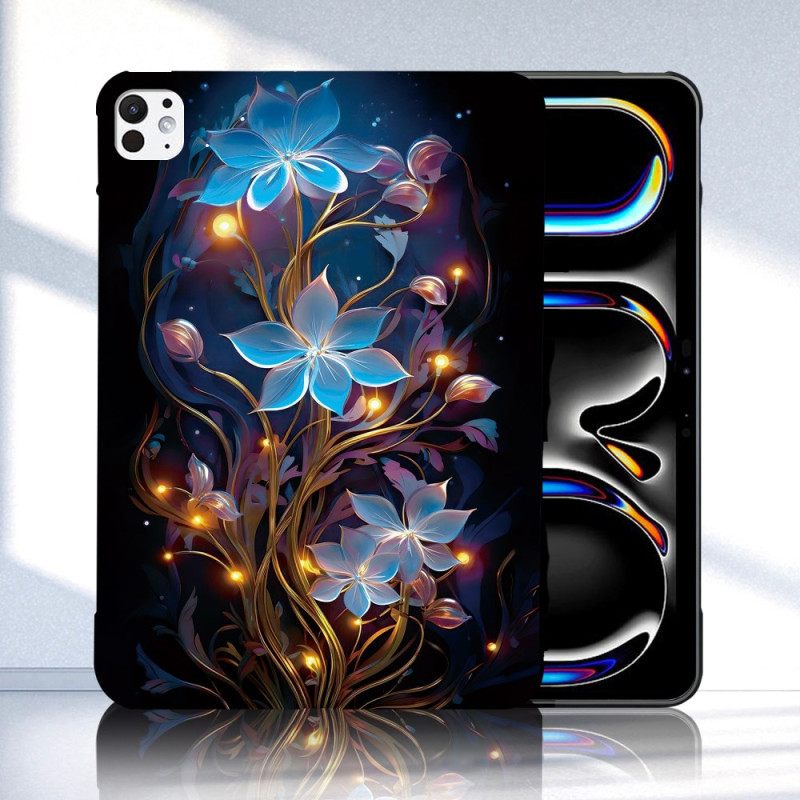 Hoesje iPad Pro 13 (2025) Verlichte Bloemen
