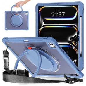 Hoesje Voor iPad Pro 13 (2025) Draaibare Standaard En Schouderriem