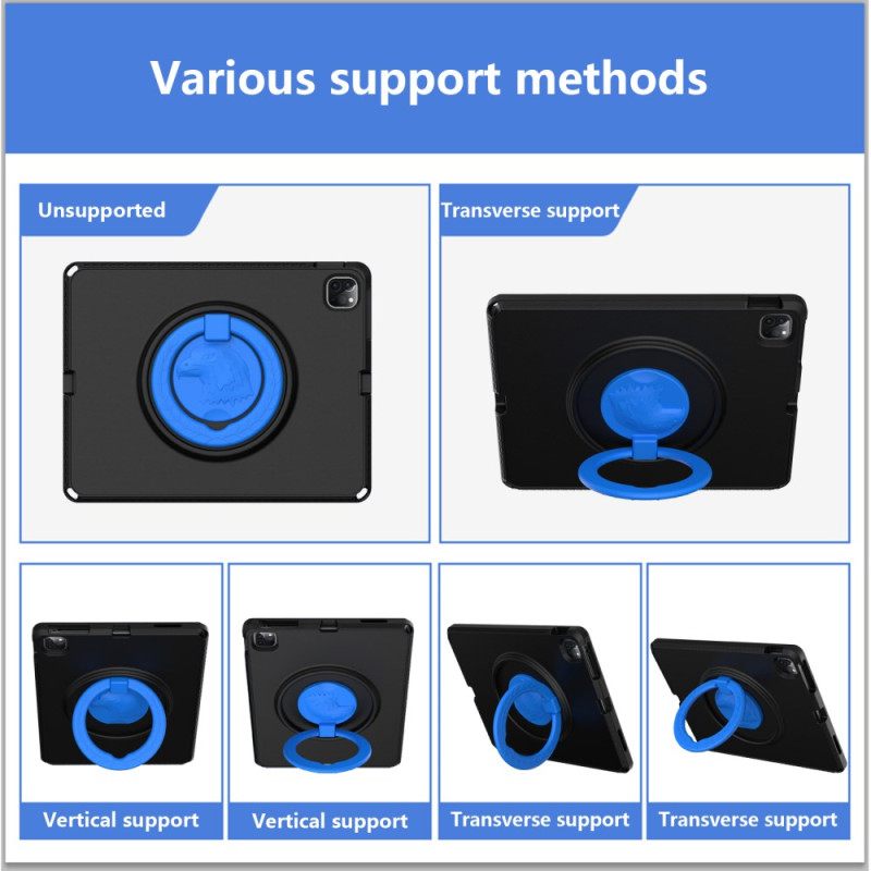 Hoesje Voor iPad Pro 13 (2025) Eva Met Schouderband En Beschermfolie