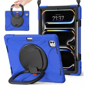 Hoesje Voor iPad Pro 13 (2025) Ringhouder En Verstelbare Schouderriem