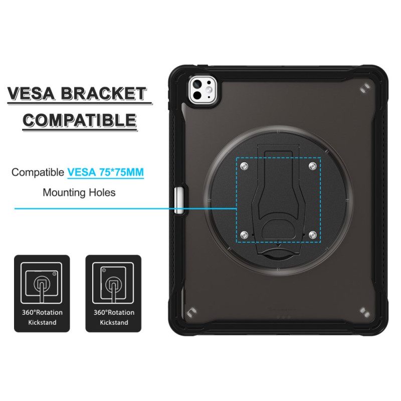 Hoesje Voor iPad Pro 13 (2025) Translucent Met Standaard