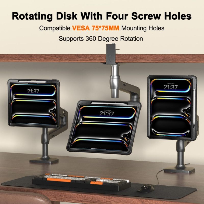 Hoesje Voor iPad Pro 13 (2025) Translucent Met Standaard