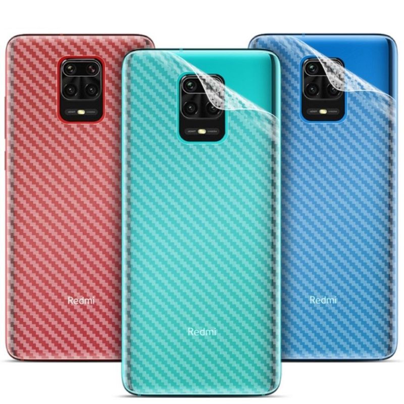 Carbon Achterste Films Voor Xiaomi Redmi Note 9 Pro (2 Stuks)