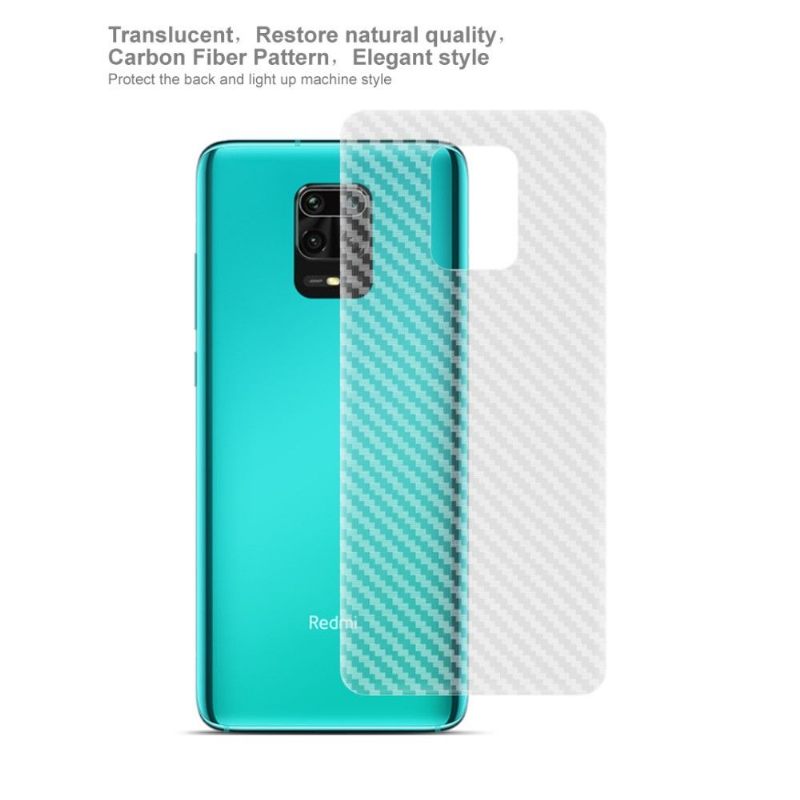 Carbon Achterste Films Voor Xiaomi Redmi Note 9 Pro (2 Stuks)