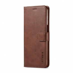 Case voor Xiaomi Redmi Note 9S / Redmi Note 9 Pro Folio-hoesje Ledereffect Lc.imeeke