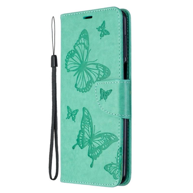Flip Case voor Xiaomi Redmi Note 9S / Redmi Note 9 Pro Ondersteuningsfunctie Vlinders