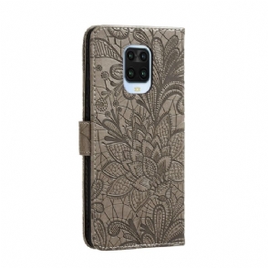 Folio-hoesje voor Xiaomi Redmi Note 9S / Redmi Note 9 Pro Anti-fall Bloemenkant