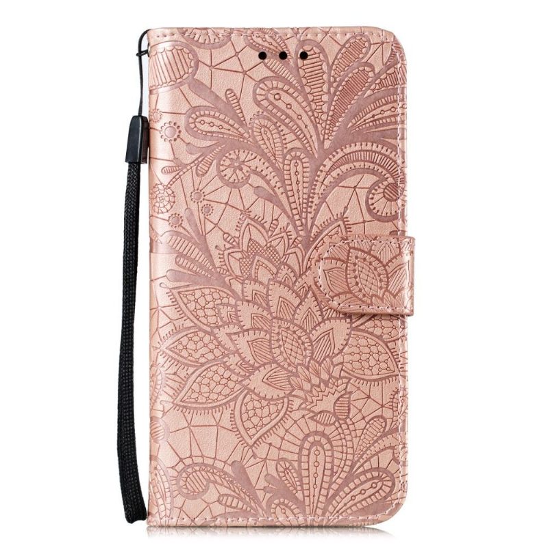 Folio-hoesje voor Xiaomi Redmi Note 9S / Redmi Note 9 Pro Anti-fall Bloemenkant