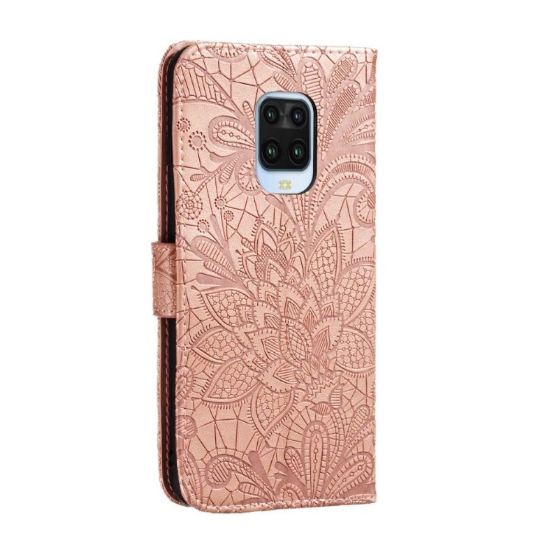 Folio-hoesje voor Xiaomi Redmi Note 9S / Redmi Note 9 Pro Anti-fall Bloemenkant