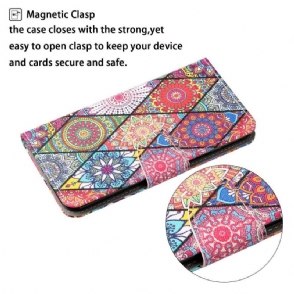 Folio-hoesje voor Xiaomi Redmi Note 9S / Redmi Note 9 Pro Anti-fall Caleidoscoop Mandala