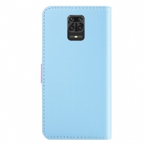 Folio-hoesje voor Xiaomi Redmi Note 9S / Redmi Note 9 Pro Driekleurige Naden