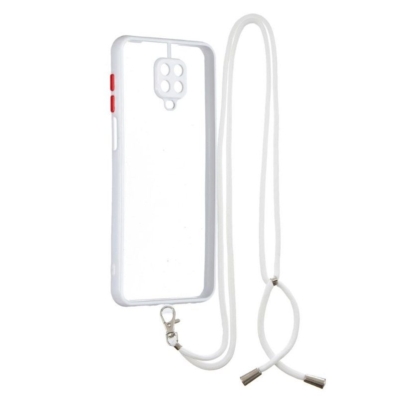 Telefoonhoesje voor Xiaomi Redmi Note 9S / Redmi Note 9 Pro Met Koord Bumper Wissen