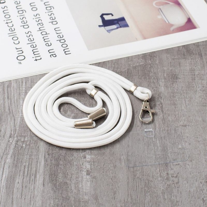 Telefoonhoesje voor Xiaomi Redmi Note 9S / Redmi Note 9 Pro Met Koord Bumper Wissen