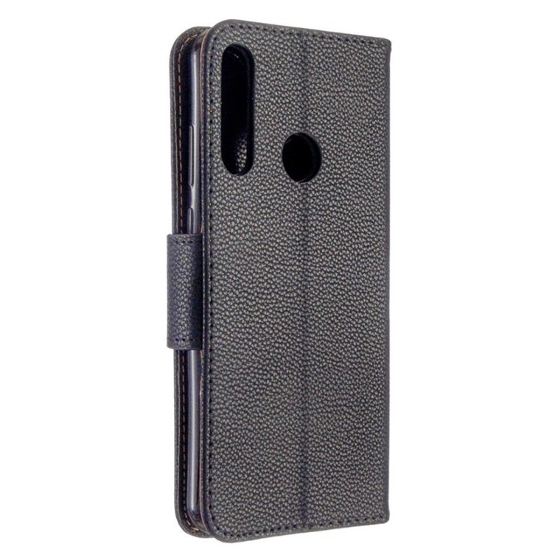 Case voor Huawei Y6p Folio-hoesje Generfd Leereffect