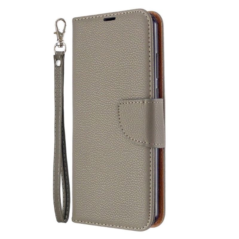 Case voor Huawei Y6p Folio-hoesje Generfd Leereffect