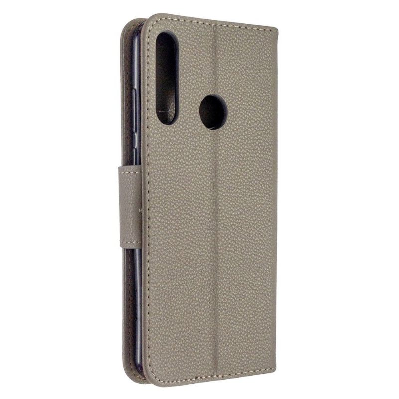 Case voor Huawei Y6p Folio-hoesje Generfd Leereffect